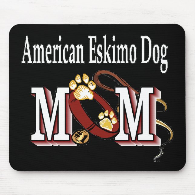Mousepad American Eskimo Dog MOM (Frente)