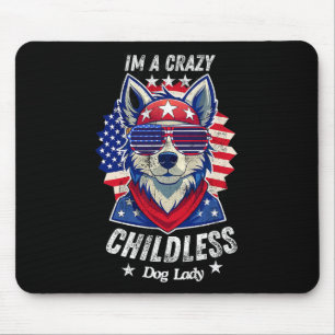 Mousepad American Flag 2024 Im A Louca Infantil Lady F