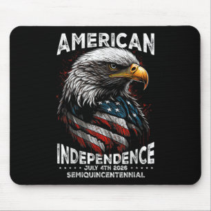 Mousepad American Flag Patriotic Eagle Usa 250 Anos 4