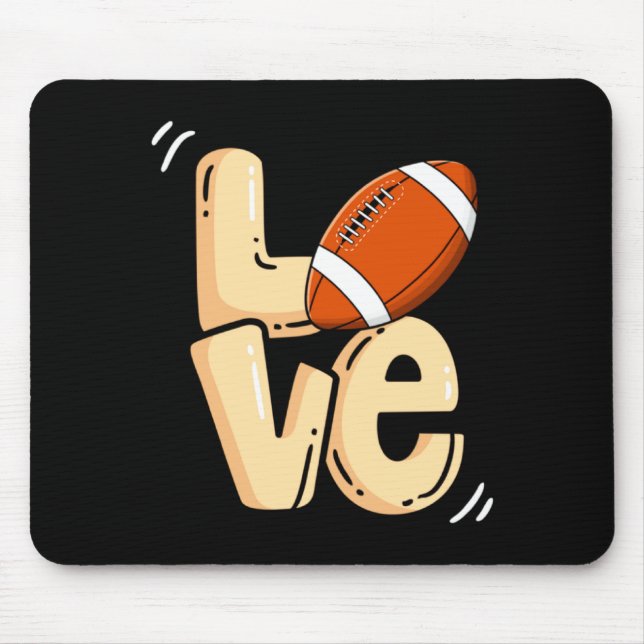 Mousepad American Football Love Valentines Rugby Srts Pl _1 (Frente)