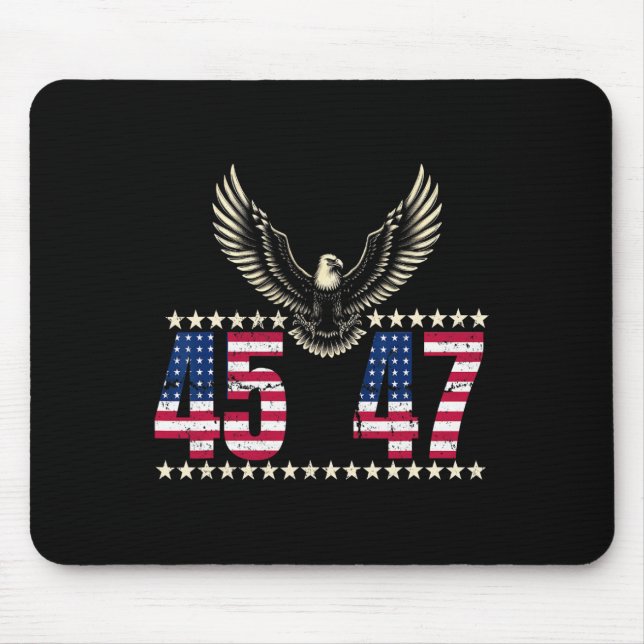 Mousepad American Made Trump Merchandise Trump 45 47 (Frente)