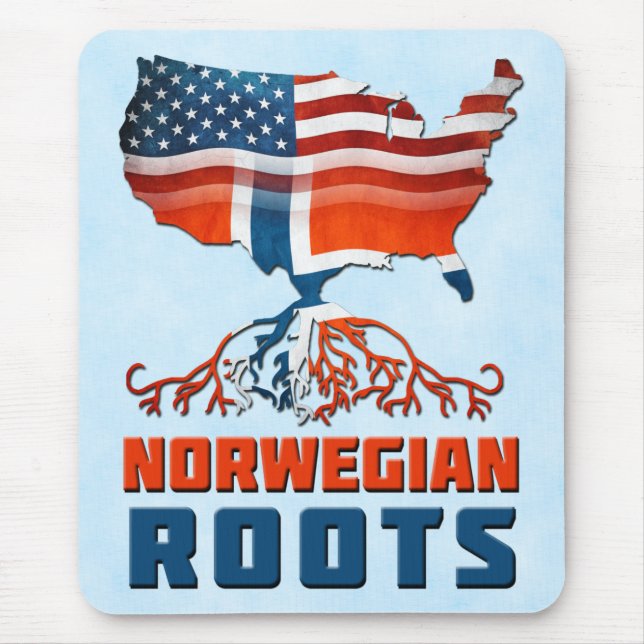 Mousepad American Norueguês Roots Mousemat (Frente)