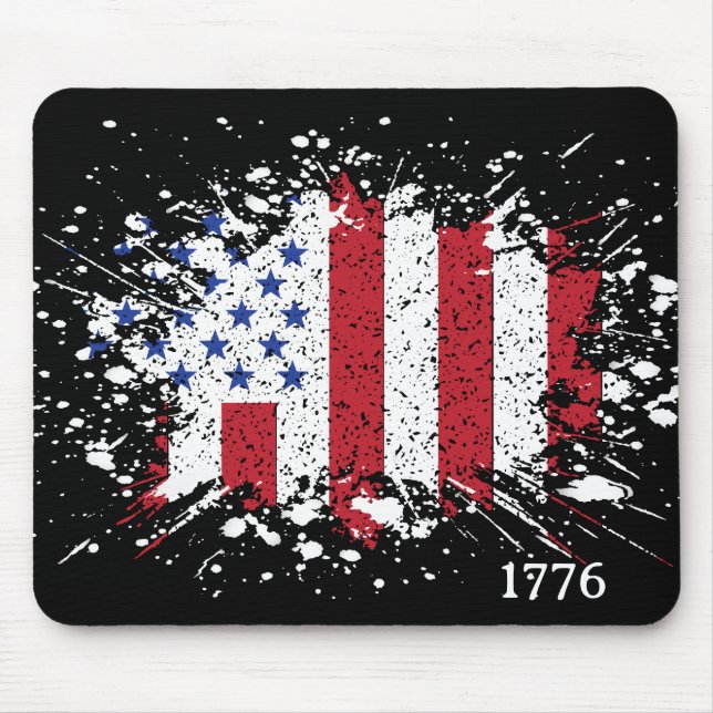 Mousepad American Peace Flag 1776 American State National M (Frente)