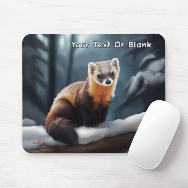 Mousepad American Pine Marten (Com mouse)