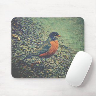 Mousepad American Robin Bird Nature