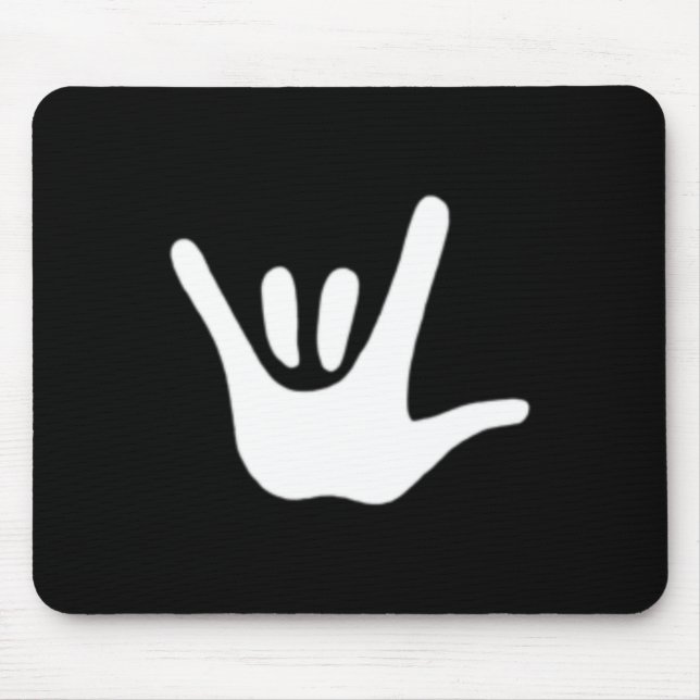 Mousepad American Sign Language Love Asl Deaf Awareness  (Frente)