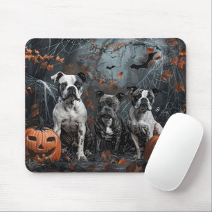 Mousepad American Staffordshire Noite de Halloween Cachorri