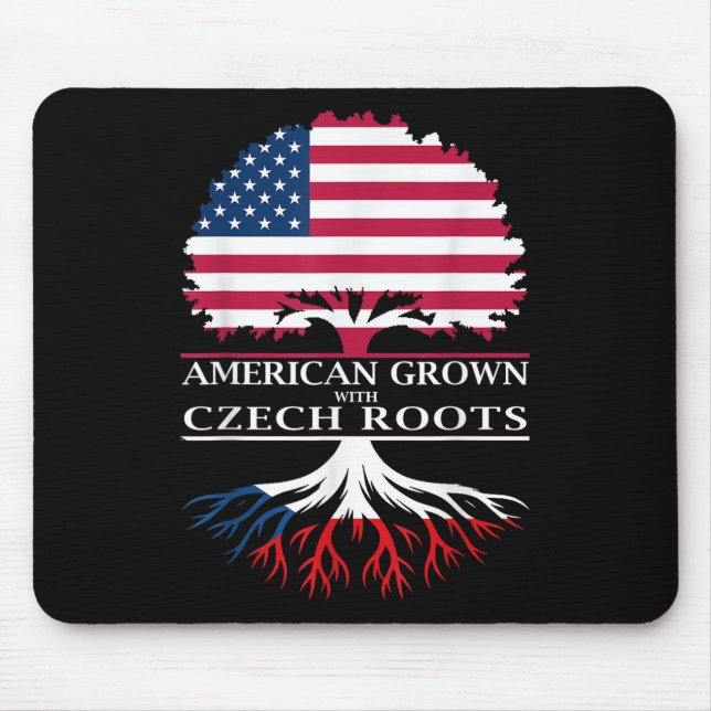 Mousepad Americano cresceu com raízes checas (Frente)