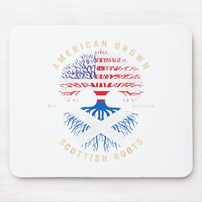Mousepad Americano Cresceu Com Raízes Escocesas - É O Meu D (Frente)