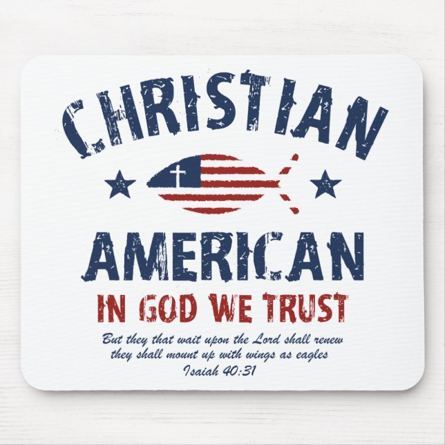 Mousepad Americano cristão (Frente)