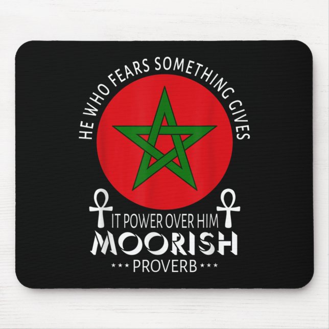 Mousepad Americano Moorado Que Teme Soprar Mouros Islâmicos (Frente)