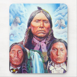 Mousepad Americanos nativos Personalizado de Modelos de Che