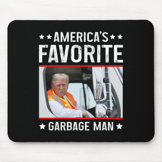 Mousepad America's Favorite Garge Man Funny Trump Garge Tru (Frente)