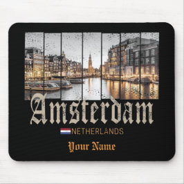 Mousepad Amesterdã Holanda - Vintage souvenir