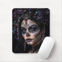 Mousepad Amethyst Orchid Calavera – Gothic Sugar Skull