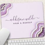 Mousepad Ametist Glitter Roxo Geode Luxe Glitter<br><div class="desc">Placa de Mouse Glitter Glitter Roxo Ametist Glitter Geode Luxe Chic. Perfeito para maquiadores,  cabeleireiros,  cosmetólogos e muito mais!</div>