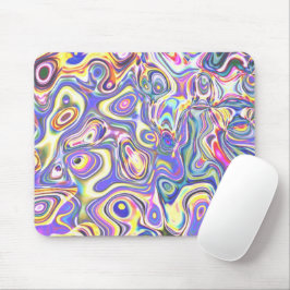 Mousepad Ametist Multicolor Abstrato Amoba Art