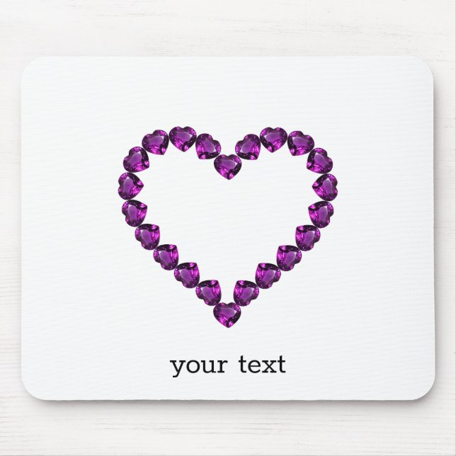 Mousepad Ametyst Gemstone Hearple (Frente)