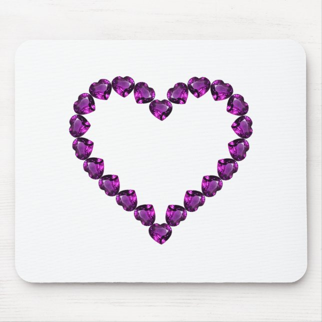Mousepad Ametyst Gemstone Hearple (Frente)