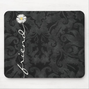 Mousepad Amiga Daisy em Black Damask