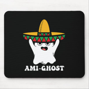 Mousepad Amighost Spooky Halloween Fantasma Mexicana Sombre