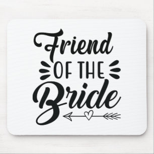 Mousepad Amigo Da Família De Festas de casamento Noiva Sh