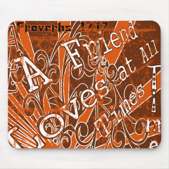 Mousepad Amigo sempre ama - (Frente)