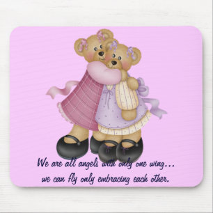 Mousepad Amigos 2 do urso - nós somos todos os anjos…