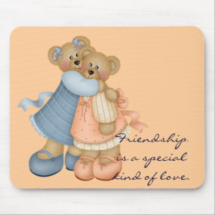 Mousepad Amigos 3 do urso - a amizade é