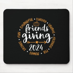 Mousepad Amigos agradecidos Ação de Graças 2024 - Ação de A