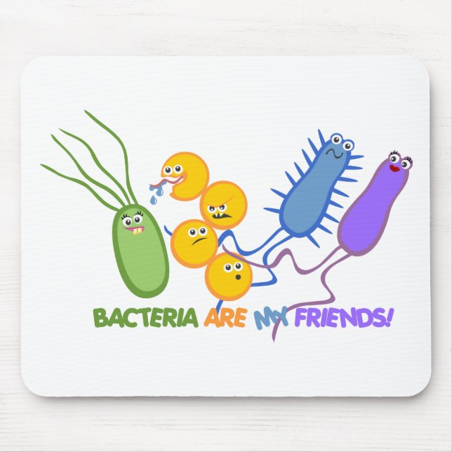 Mousepad Amigos bacterianos (Frente)