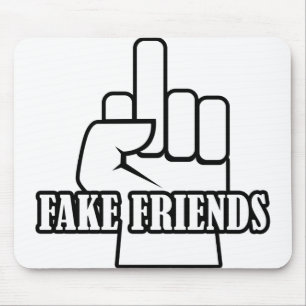 Mousepad Amigos falsos de dedo médio