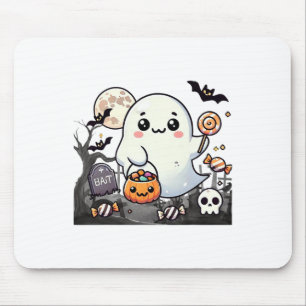 Mousepad Amigos Loucos do Dia das Bruxas Fantasmas