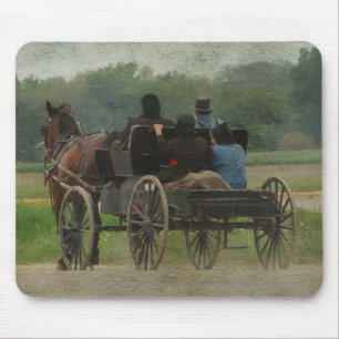 Mousepad Amish Family Outing