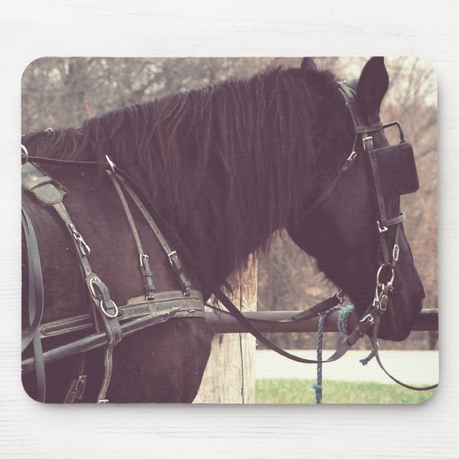 Mousepad Amish Horse (Frente)