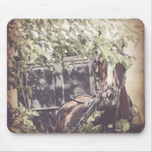 Mousepad Amish Horse e Buggy na Sombra