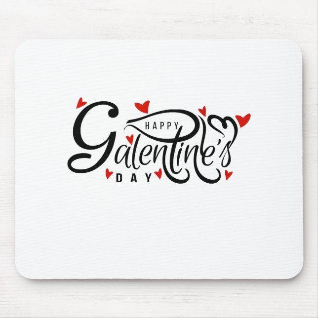 Mousepad Amizade do Dia de os namorados de Galentine (Frente)