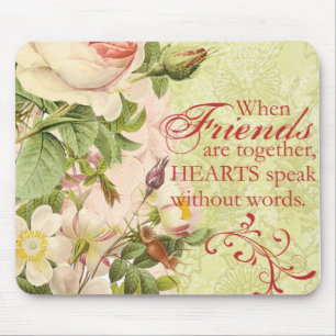 Mousepad Amizade floral do Victorian