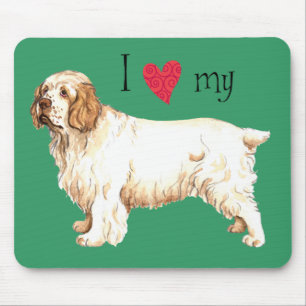 Mousepad Amo o meu Clumber Spaniel