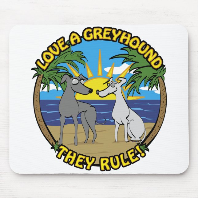 MOUSEPAD AMO OS GALGOS, ELES SÃO OS MELHORES! (Frente)