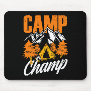 Mousepad Amo Piadas de Acampamento Campeão do Acampamento C