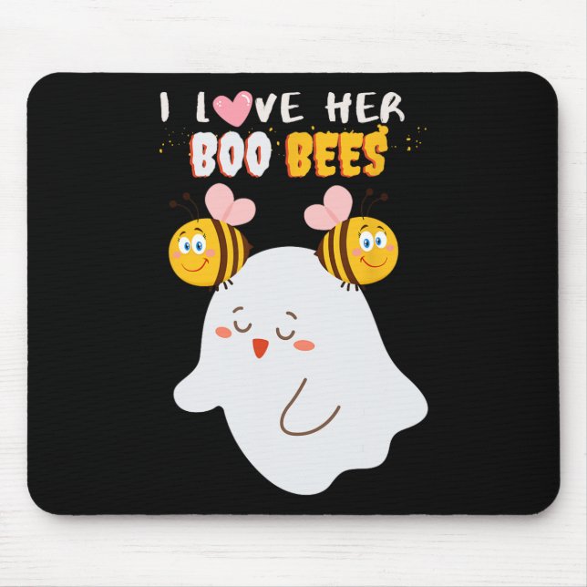 Mousepad Amo Seu Dia de as Bruxas engraçado De Abelhas Mari (Frente)