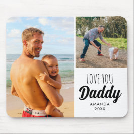 Mousepad Amo-Te Pai | Duas fotos personalizadas do pai
