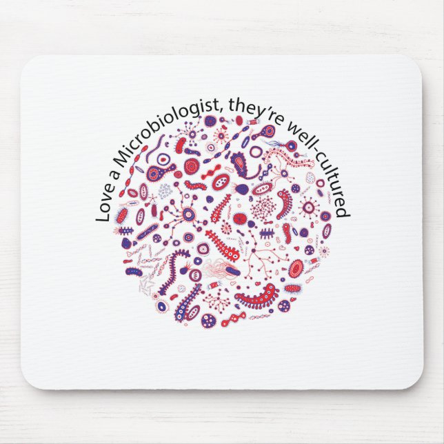 Mousepad Amo um Microbiologista (Frente)
