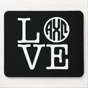 Mousepad Amor alfa de Omega do qui