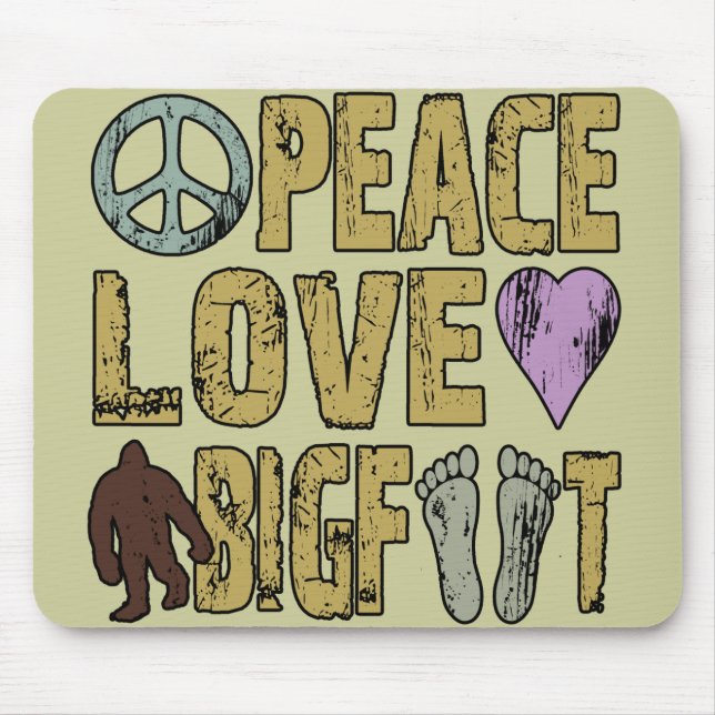Mousepad Amor Bigfoot da paz (Frente)