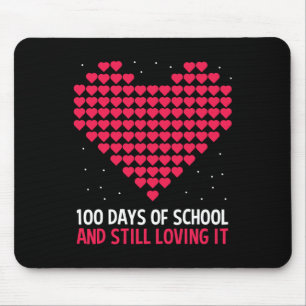 Mousepad Amor Cardíaco 100 Dias De Presente Escolar Para O