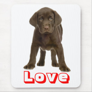 Mousepad Amor, Chocolate Castanho Labrador, Venriever Cão