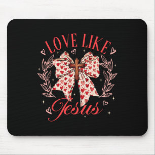 Mousepad Amor Como Jesus Arco Coquette Namorados Cruzados C