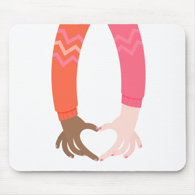 Mousepad Amor Coração (Frente)